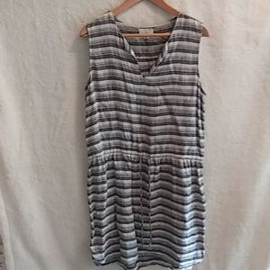 White and Blue Caslon dress